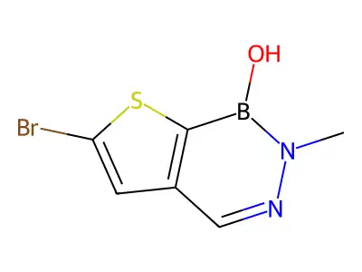 6-bromo-2-methylthieno[2,3-d][1,2,3]diazaborinin-1(2H)-ol structure