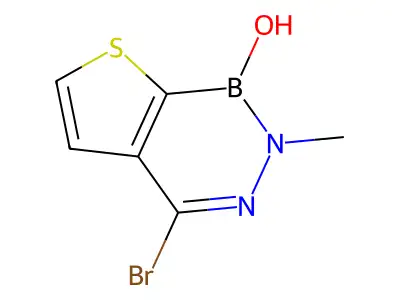 4-bromo-2-methylthieno[2,3-d][1,2,3]diazaborinin-1(2H)-ol structure