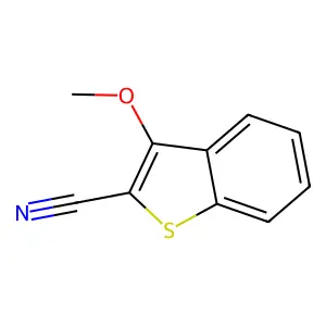 3-Methoxy-1-benzothiophene-2-carbonitrile structure