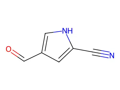 4-formyl-1H-pyrrole-2-carbonitrile structure