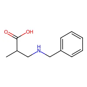 3-(苄氨基)-2-甲基丙酸 structure