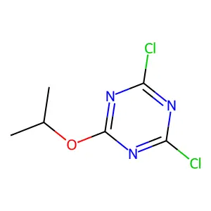 2,4-Dichloro-6-isopropoxy-1,3,5-triazine structure