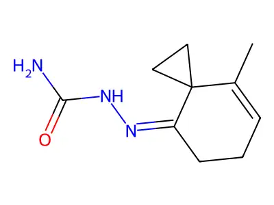 [(4-Methylspiro[2.5]oct-4-en-8-ylidene)amino]urea structure