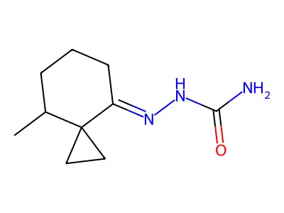 [(4-Methylspiro[2.5]octan-8-ylidene)amino]urea structure