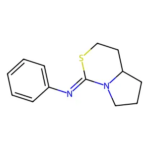 Benzenamine, N-(hexahydro-1H-pyrrolo[1,2-c][1,3]thiazin-1-ylidene)- structure