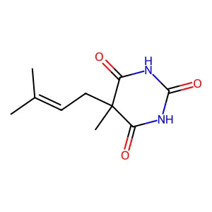 Barbituric acid, 5-methyl-5-(3-methyl-2-butenyl)- structure