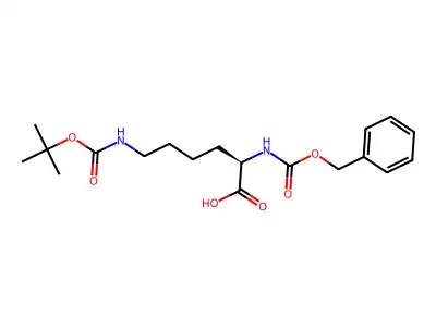 N6-Boc-N2-Cbz-DL-lysine structure