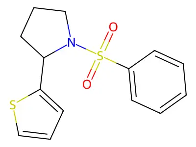 1-(Phenylsulfonyl)-2-(2-thienyl)pyrrolidine structure
