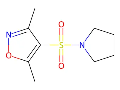 3,5-Dimethyl-4-pyrrolidin-1-ylsulfonyl-1,2-oxazole structure