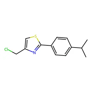 4-Chloromethyl-2-(4-isopropyl-phenyl)-thiazole structure