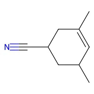 3,5-二甲基-3-环己烯-1-甲腈 structure