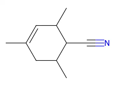 2,4,6-Trimethylcyclohex-3-ene-1-carbonitrile structure