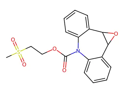 1a,10b-Dihydro-6H-dibenz(b,f)oxiren(d)azepin-6-carboxylic acid 2-(methylsulfonyl)ethyl ester structure