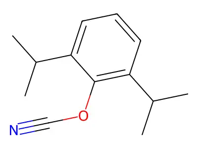 Cyanic acid, 2,6-bis(1-methylethyl)phenyl ester structure