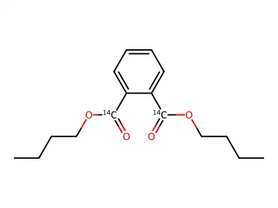 1,2-苯二(甲酸-14C)二丁酯 structure