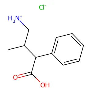 4-Amino-3-methyl-2-phenylbutanoic acid--hydrogen chloride (1/1) structure