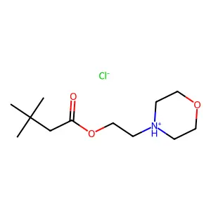 Butanoic acid, 3,3-dimethyl-, 2-(4-morpholinyl)ethyl ester, hydrochloride (1:1) structure