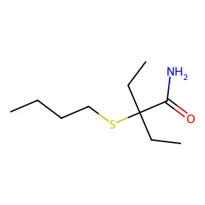 2-丁硫基-2-乙基丁酰胺 structure