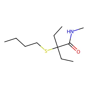 2-丁硫基-2-乙基-N-甲基丁酰胺 structure