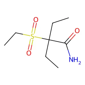 Butyramide, 2-ethyl-2-(ethylsulfonyl)- structure