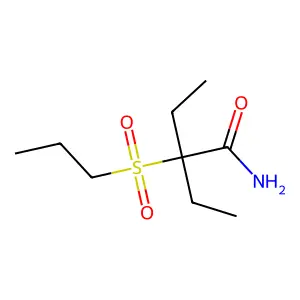 2-乙基-2-(丙基磺酰基)丁酰胺 structure