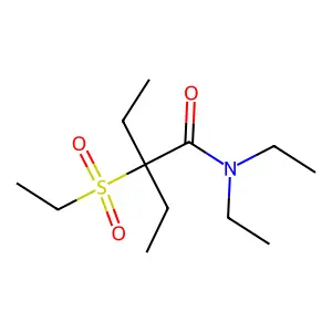 2-(乙基磺酰基)-N,N,2-三乙基丁酰胺 structure