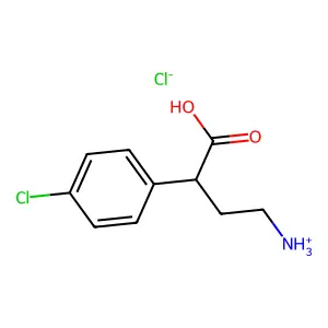 4-Amino-2-(4-chlorophenyl)butanoic acid--hydrogen chloride (1/1) structure