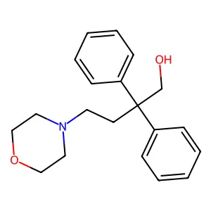 1-Butanol, 2,2-diphenyl-4-morpholino- structure