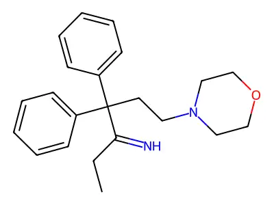 6-(Morpholin-4-yl)-4,4-diphenylhexan-3-imine structure