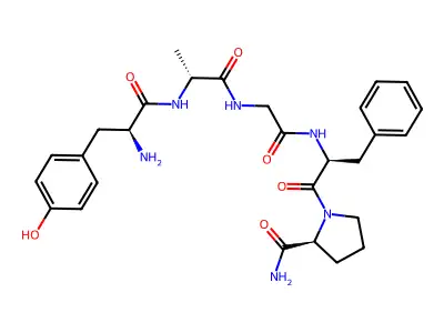 enkephalin, Ala(2)-ProNH2(5)- structure