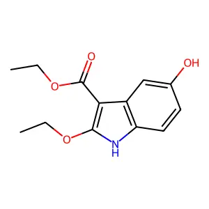 ethyl 2-ethoxy-5-hydroxy-1H-indole-3-carboxylate structure
