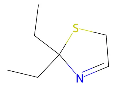 3-Thiazoline, 2,2-diethyl- structure