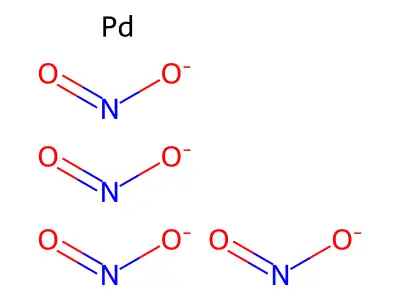 (SP-4-1)-Tetrakis(nitrito-kappaN)palladate(2-) structure
