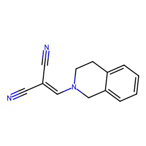 Malononitrile, ((3,4-dihydro-2(1H)-isoquinolyl)methylene)- structure