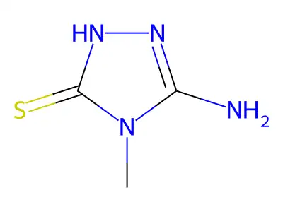 5-amino-4-methyl-4H-1,2,4-triazole-3-thiol structure