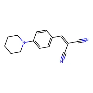 (4-Piperidin-1-ylbenzylidene)malononitrile structure