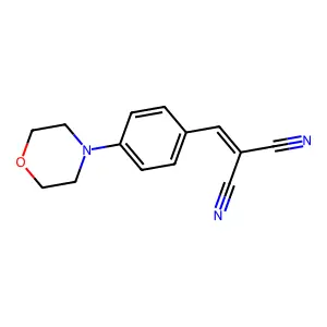 (4-Morpholin-4-ylbenzylidene)malononitrile structure