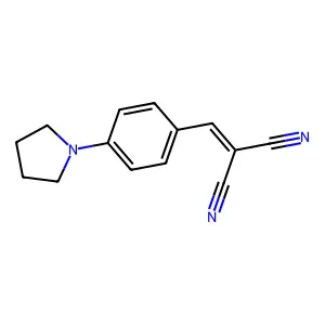 (4-Pyrrolidin-1-ylbenzylidene)malononitrile structure