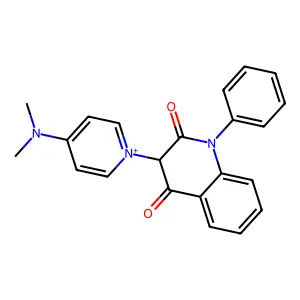 3-[4-(Dimethylamino)pyridin-1-ium-1-yl]-1-phenyl-quinoline-2,4-dione structure
