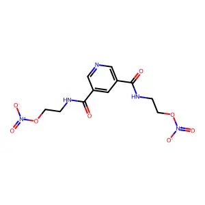 3,5-Bis((2'-nitroxyethyl)aminocarbonyl)pyridine structure