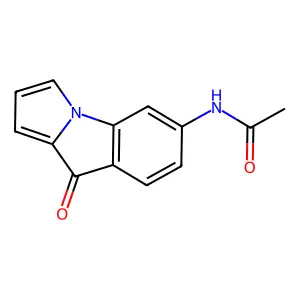 N-(4-oxopyrrolo[1,2-a]indol-7-yl)acetamide structure