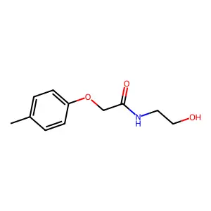 N-(2-hydroxyethyl)-2-(4-methylphenoxy)acetamide structure