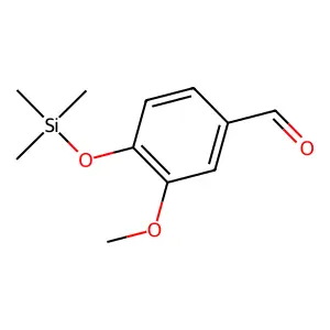 4-(三甲基硅氧基)间茴香醛 structure