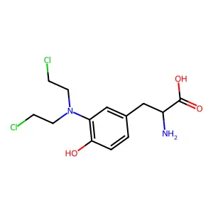 L-Tyrosine, 3-[bis(2-chloroethyl)amino]- structure
