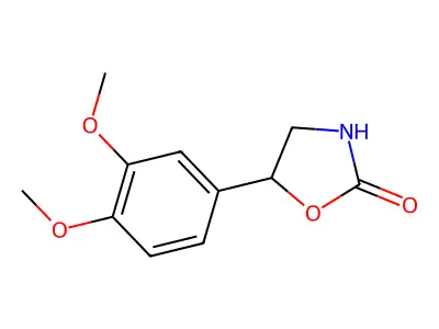 5-(3,4-Dimethoxyphenyl)-4,5-dihydro-1,3-oxazol-2-ol structure