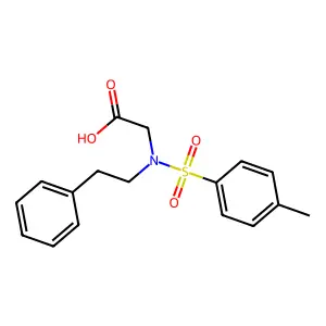 2-{[(4-Methylphenyl)sulfonyl](2-phenylethyl)amino}acetic acid structure