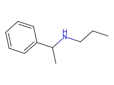 N-(1-phenylethyl)propan-1-amine structure