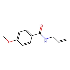 4-methoxy-N-prop-2-enylbenzamide structure