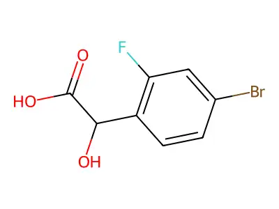 2-(4-Bromo-2-fluorophenyl)-2-hydroxyacetic acid structure