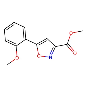 Methyl 5-(2-methoxyphenyl)isoxazole-3-carboxylate structure